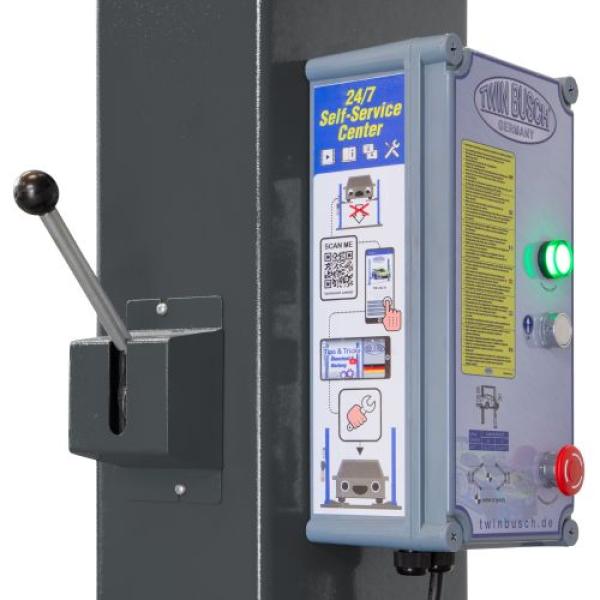 Twin Busch 2 Säulen Hebebühne TW242M 4.2t – BASIC LINE – halbautomatische Entriegelung GREY-Line